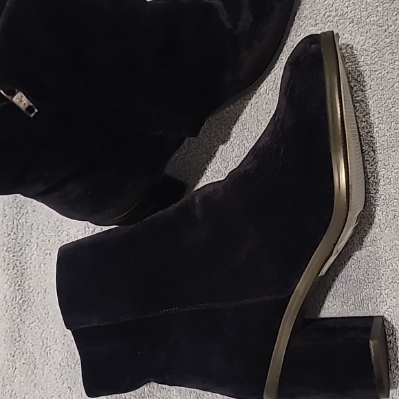 Pedder Red Royal blue velvet zip-up ankle Boots sz5.5 - Picture 4 of 10